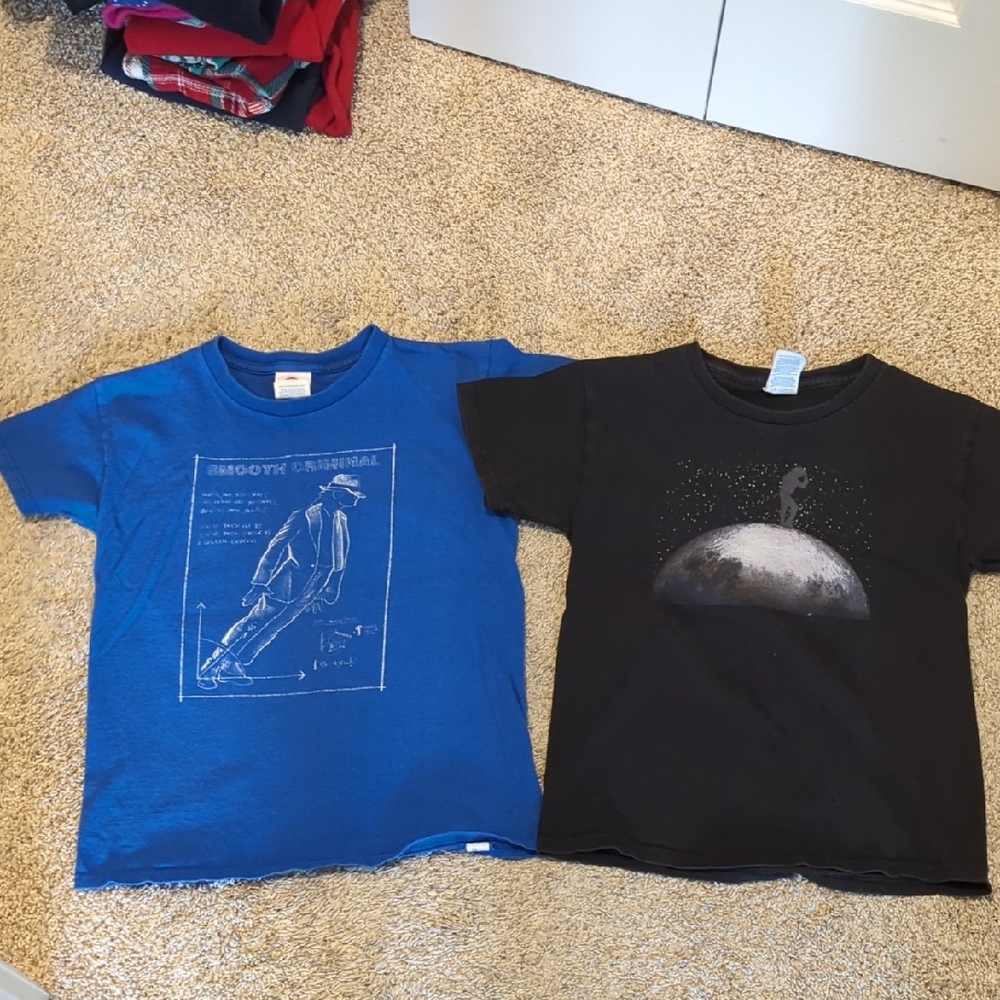 Blue and Black Kids Graphic T-Shirts